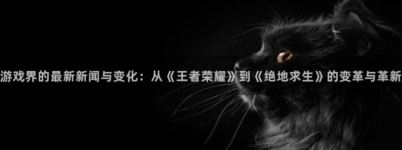 赢咖娱乐登录网址：游戏界的最新新闻与变化：从《王者荣耀》到《